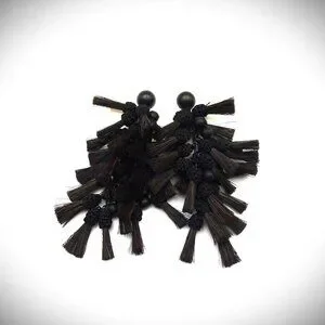 Tory Burch | Jewelry | Tory Burch Black Horsehair Tassel 